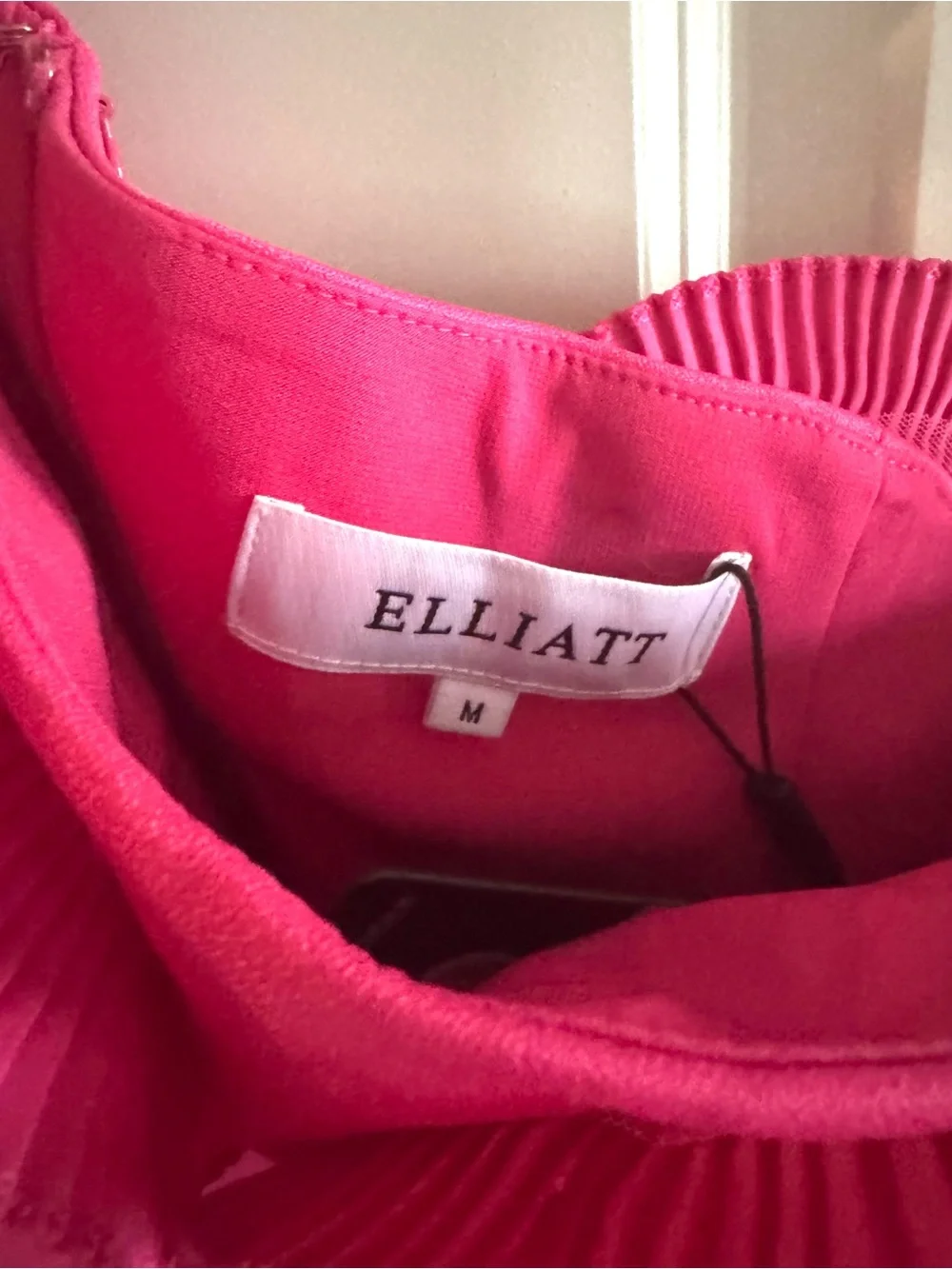 NWT Elliatt Noralyn Hot Pink Circle Skirt - High Waist A-Line Mini Dress - Picture 8 of 9
